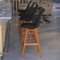 Flash Furniture 27 Inch Black Plastic and LeatherSoft Barstools, PK 2 CH-210925-7-BK-GG - alternate 3